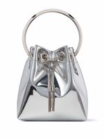 Jimmy Choo sac seau à effet métallisé - Argent