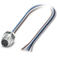 Phoenix Contact 1554623 Sensor/actuator inbouwconnector M12 Aantal polen (sensoren): 5 Stekker, inbouw 0.50 m 1 stuk(s)
