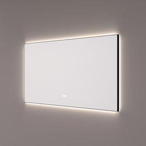 Hipp Design 12500 spiegel mat zwart 100x70cm met backlight en spiegelverwarming