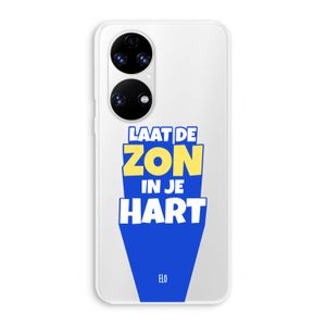 Laat de zon in je hart: Huawei P50 Transparant Hoesje