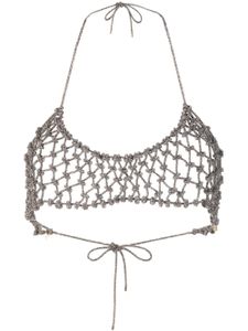 Rosantica soutien-gorge serti de cristaux - Argent