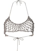 Rosantica soutien-gorge serti de cristaux - Argent