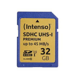 Intenso 32GB SDHC flashgeheugen UHS-I Klasse 10