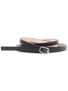 Maison Margiela ceinture slim en cuir - Noir