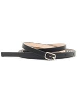 Maison Margiela ceinture slim en cuir - Noir - thumbnail