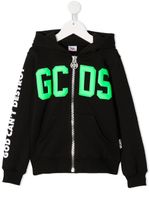 Gcds Kids hoodie à logo imprimé - Noir