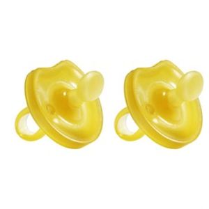 Speen Natuurrubber Dental Vlinder Schild Set van 2