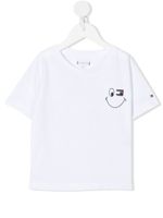 Tommy Hilfiger Junior t-shirt à logo brodé - Blanc