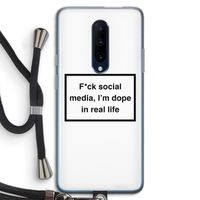 I'm dope: OnePlus 7 Pro Transparant Hoesje met koord