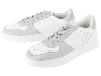 LIVERGY Heren sneakers (Wit/grijs, 45)