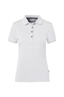 Hakro 214 COTTON TEC® Women's polo shirt - White - XL - thumbnail