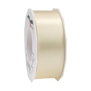 Cadeaulint/sierlint Satijn - 4 cm x 25 meter - creme wit - cadeaus inpakken - decoratie