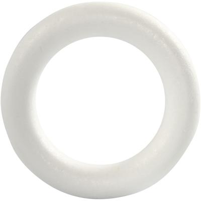 Creativ Company Ring, afm 17 cm, dikte 30 mm, wit, 1 stuk
