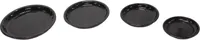 Mcollections Schotel Geglazuurd - Ø29 x H3 cm - Zwart
