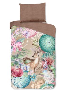 HIP Dekbedovertrek "mandala's en een hert" - Multi - (140x200 cm) - Katoen Flanel HIP Dekbedovertrek "mandala's en een hert" - Multi - (140x200 cm) - Katoen Flanel