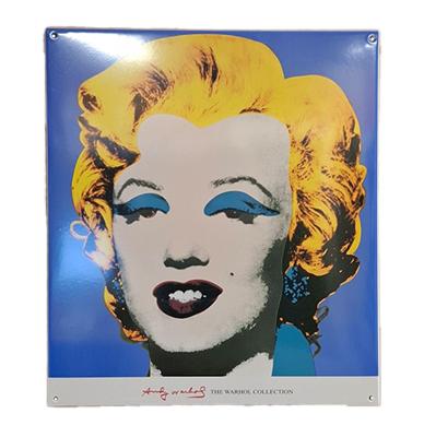 Marilyn Monroe Andy Warhol Collection Emaille Bord - 50 x 45cm