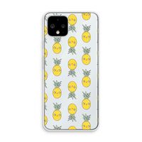 Ananas: Pixel 4 Transparant Hoesje Ananas: Pixel 4 Transparant Hoesje
