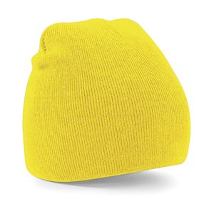 Pull-on beanie wintermuts in het geel One size  -