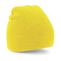 Pull-on beanie wintermuts in het geel One size  -