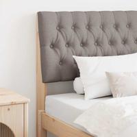 Gestoffeerd hoofdbord Taupe 90 cm Massief grenenhout