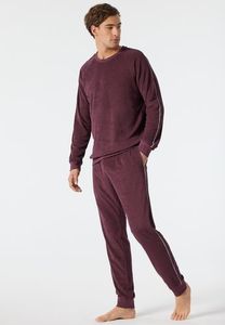 Schiesser Schiesser Pyjama Long wine red 178036 48/S