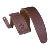 Levy's M4GF-BRN Heritage Crafted Lederen Gitaarband Extra Breed Bruin - Op = op