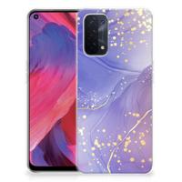 Smartphone hoesje voor OPPO A93 5G Watercolor Paars