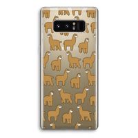 Alpacas: Samsung Galaxy Note 8 Transparant Hoesje