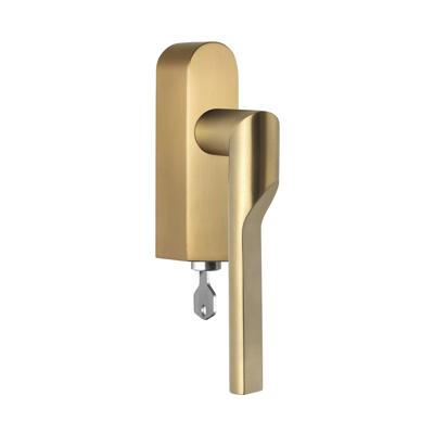 Formani GL101-DKLOCK-O draaikiepgarnituur afsluitbaar PVD mat goud linksdraaiend