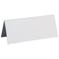 Santex naamkaartjes/plaatskaartjes - Bruiloft - mat wit - 10x stuks - 7 x 3 cm   -