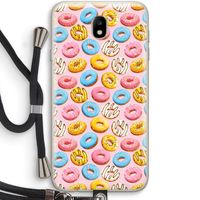 Pink donuts: Samsung Galaxy J7 (2017) Transparant Hoesje met koord