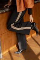 Iggy shiny bonded trousers - black - 13425