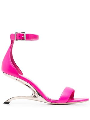 Alexander McQueen sandales Arc 80 mm en cuir - Rose
