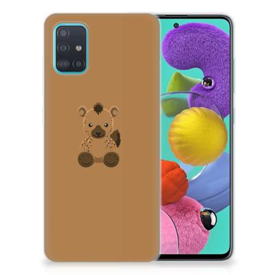 Samsung Galaxy A51 Telefoonhoesje met Naam Baby Hyena Samsung Galaxy A51 Telefoonhoesje met Naam Baby Hyena