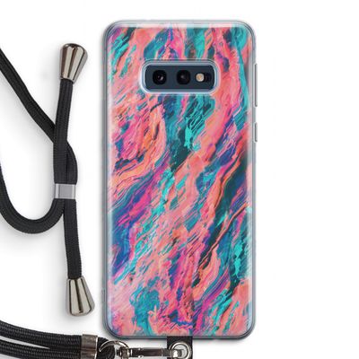 Electric Times: Samsung Galaxy S10e Transparant Hoesje met koord