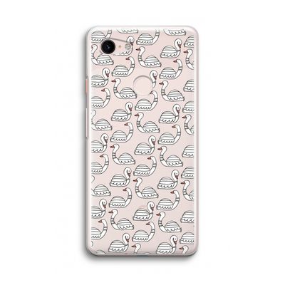 Zwanen: Google Pixel 3 Transparant Hoesje