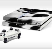 Sticker Playstation 4 koeien huid
