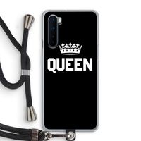 Queen zwart: OnePlus Nord Transparant Hoesje met koord