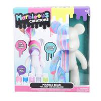 Spectron Grote marmeren look beer gietset - incl 5 neon verfkleuren