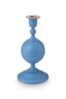 Pip Studio Kaarsenhouder Metalen Bol Mat Lichtblauw 24cm