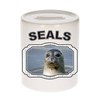 Dieren liefhebber grijze zeehond spaarpot - zeehonden cadeau - Spaarpotten