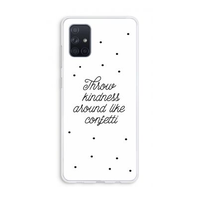 Confetti: Galaxy A71 Transparant Hoesje