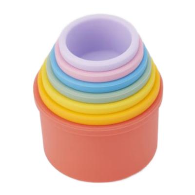 Tickit Silisoft Ronde Stapelbekers Regenboog 7 stuks