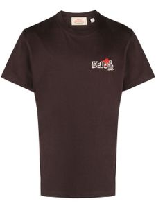 Deus Ex Machina t-shirt en coton recyclé à logo imprimé - Marron