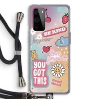 Positivity: OnePlus 9 Pro Transparant Hoesje met koord