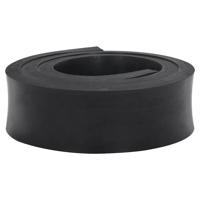 VidaXL Rubberen rand voor sneeuwploeg 200x10x2 cm zwart