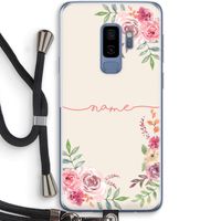 Rozen: Samsung Galaxy S9 Plus Transparant Hoesje met koord