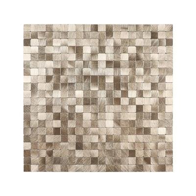 Mozaïek Isodeco Steenstrip Blokjes Zelfklevend 30.5x30.5 cm Goud Isodeco
