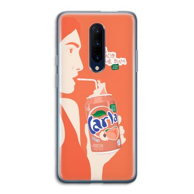 Peach please!: OnePlus 7 Pro Transparant Hoesje
