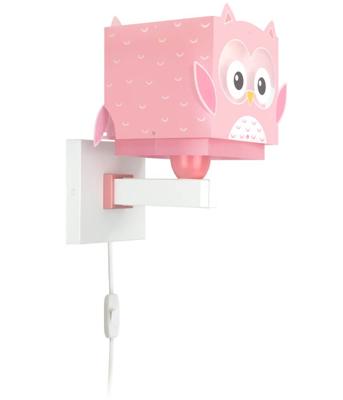 Dalber Wand nachtlampjePink Owl - 64489